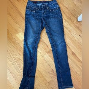 YMI Dark Wash Skinny Jeans - Size 0